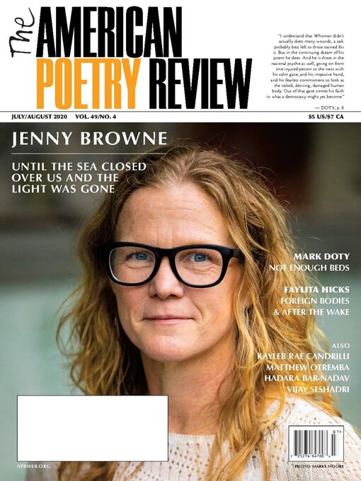 Title details for The American Poetry Review by World Poetry, Inc - Available